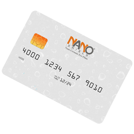 Discount cards with water droplets